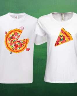 Tricouri cupluri Pizza