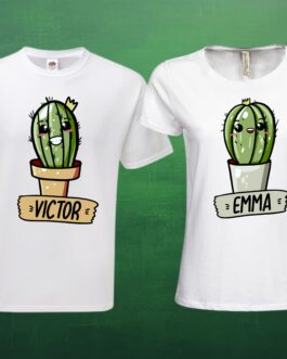 Tricouri cupluri Cactus